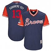 Braves 13 Ronald Acuna Jr. Sabanero Soy Navy 2018 Players Weekend Stitched Jersey Dzhi,baseball caps,new era cap wholesale,wholesale hats